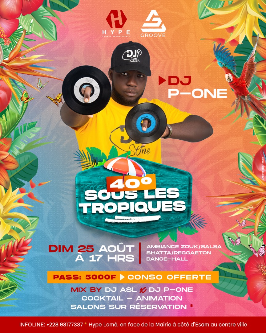 hypelome's tweet photo. Apprête-toi à vivre une soirée pleine d'ambiances et d'émotions ce dimanche 25 Août 2024 !
40° sous les tropiques un concept innovant ou tu retrouves toutes les sonorités musicales : Dance hall/Shatta/Raggaeton , zouk/salsa, afro beats amapiano, hip hop. https://t.co/J42rDWHd65