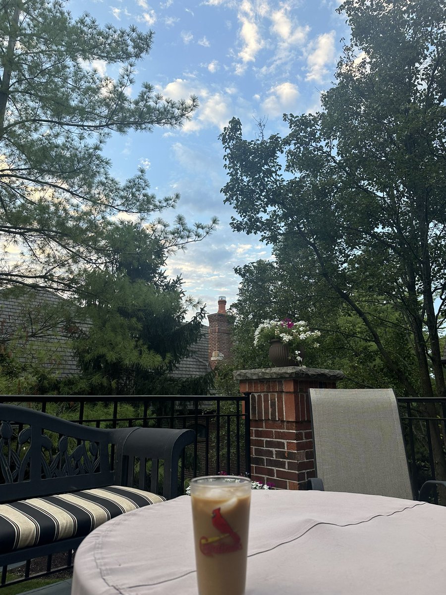 NKCChief's tweet photo. A little morning #decksit at the in-laws. https://t.co/AAvazcjvmG