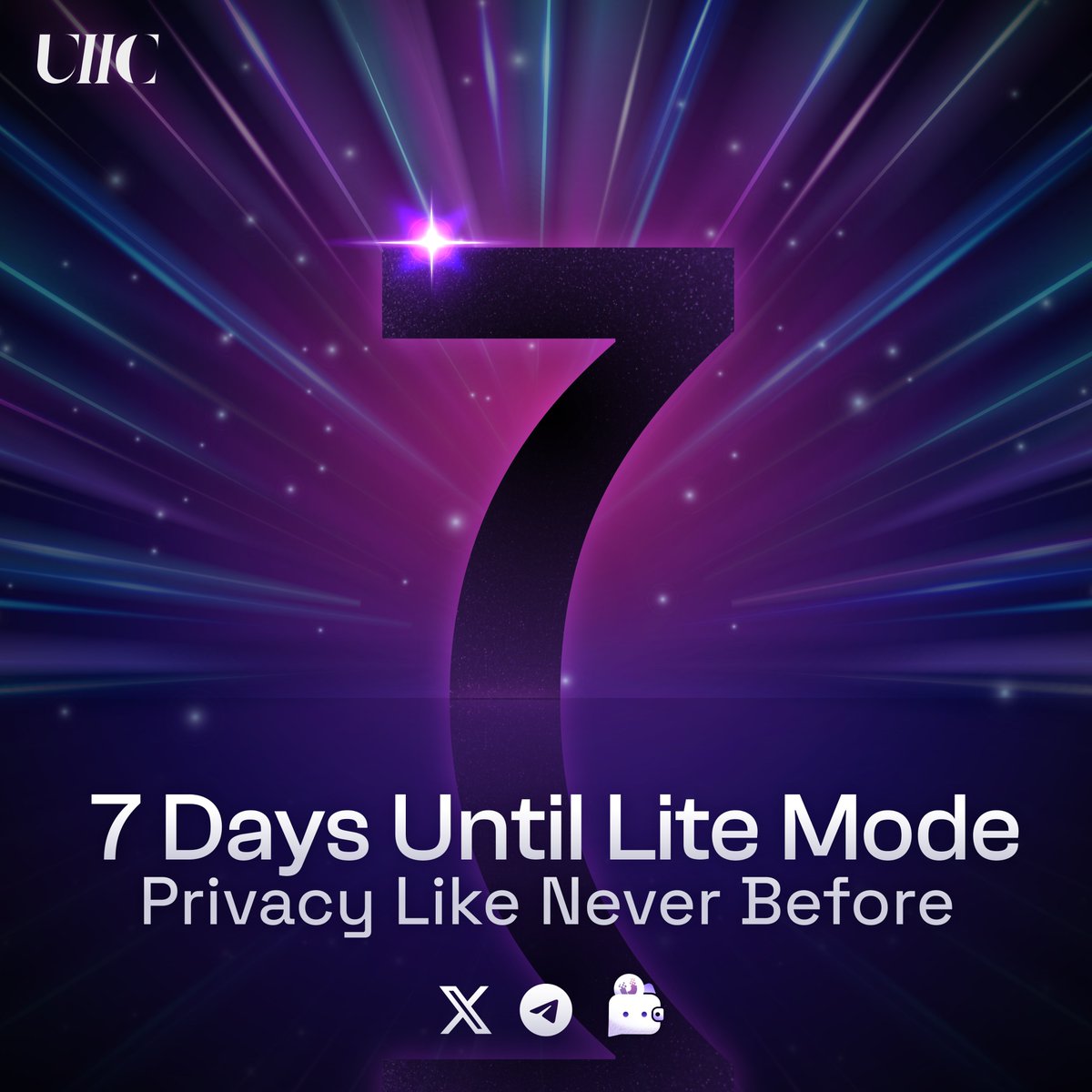 UiicOfficial's tweet photo. ๐ 7 days until you can chat in stealth mode! Lite Mode is coming to UIChat on September 2024. Get ready to take your privacy to the next level. #UIChat #LiteMode #PrivacyUpgrade https://t.co/HOMu8qK34n