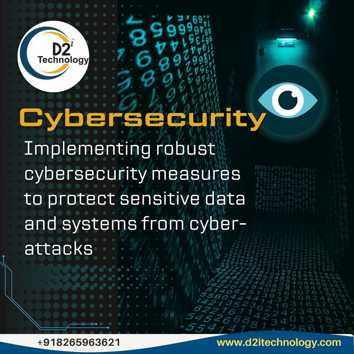 d2itechnology's tweet photo. Protect your business from threats and ensure the safety of your data with our advanced security measures. Don’t just react—prevent. Secure your future today! #Cybersecurity #DataProtection #D2iTechnology #RobustSecurity #digitalsafety https://t.co/ajwLtOqiNN