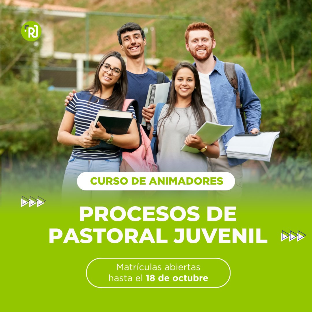 redpjuvenil's tweet photo. Aprende herramientas y estrategias para guiar a los jóvenes en su crecimiento espiritual y personal con nuestro curso online en Animación de Procesos de Pastoral con Jóvenes

Toda la info en: https://t.co/G6CTDboy6X

#PastoralJuvenil https://t.co/hzA31XxQre