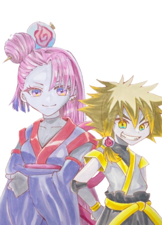 ザクロさんとトラメくん描きました！ #わんだふるぷりきゅあ #わんぷり