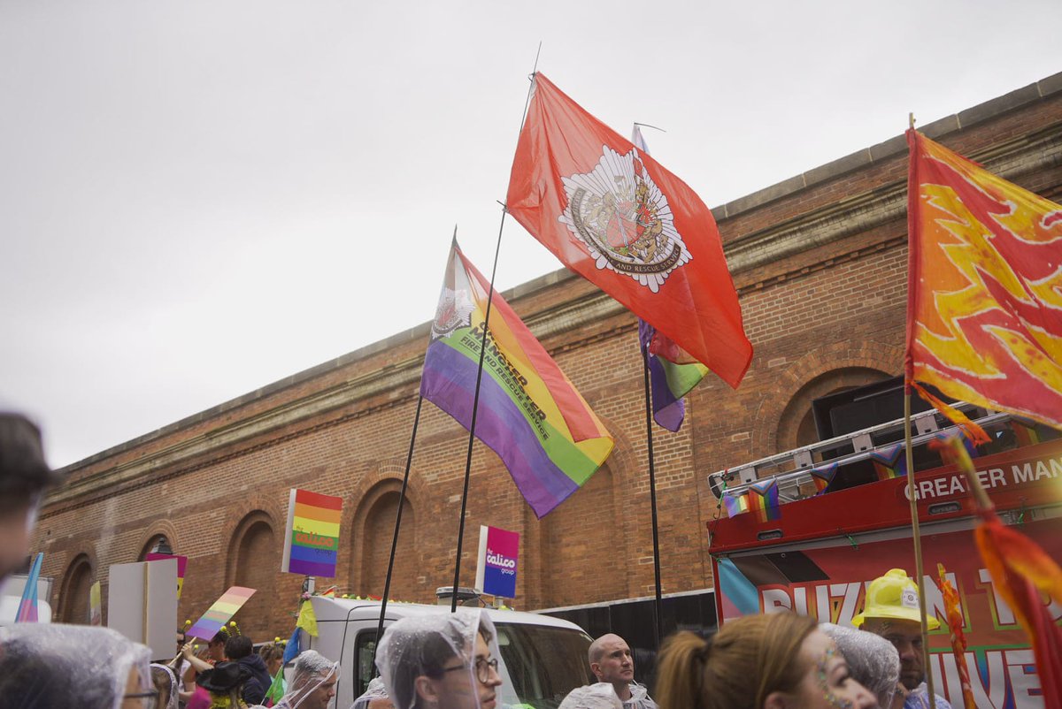 We're just setting off in the #ManchesterPride parade!
 
Staff and volunteers from across GMFRS and the GMCA <a href="/greatermcr/">Greater Manchester Combined Authority</a> are supporting and celebrating pride. 
 
We’re proud to have a service that represents and serves our diverse city-region. If you see us, give us a wave 👋