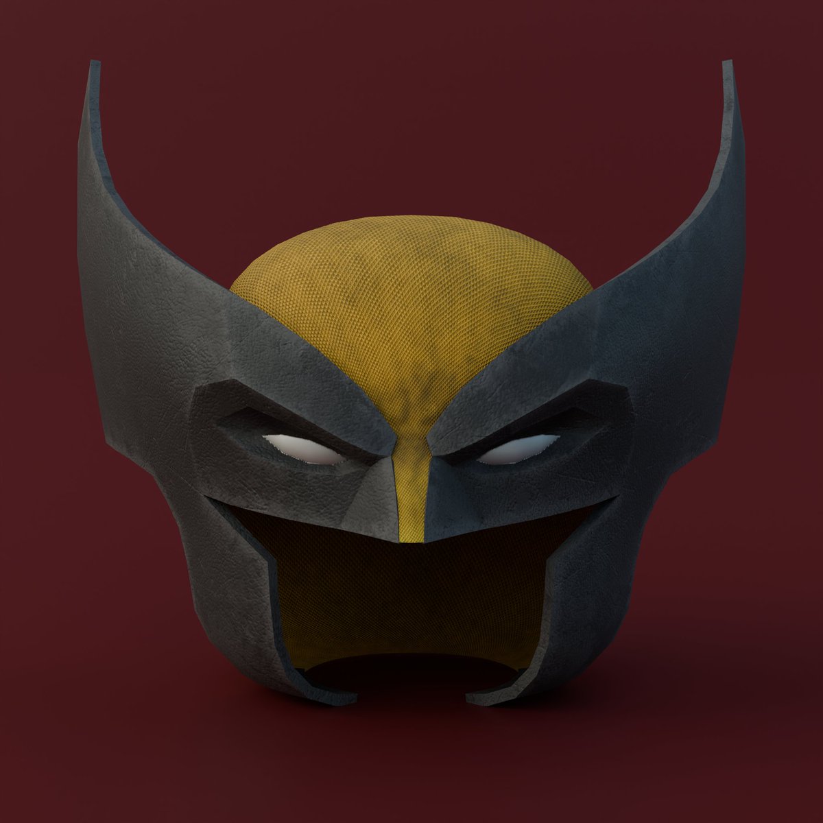 Newt_Vex's tweet photo. Another Wolverine cowl inspired from the comics!
3D model by me 😈
Textures by @LunianVex (GOATED)

Catch this cowl in the upcoming Wolverine inspired game on #Roblox 
Join the Discord server rn: https://t.co/6h4S30pG3r

#RobloxDev https://t.co/jIg0cGXkj1