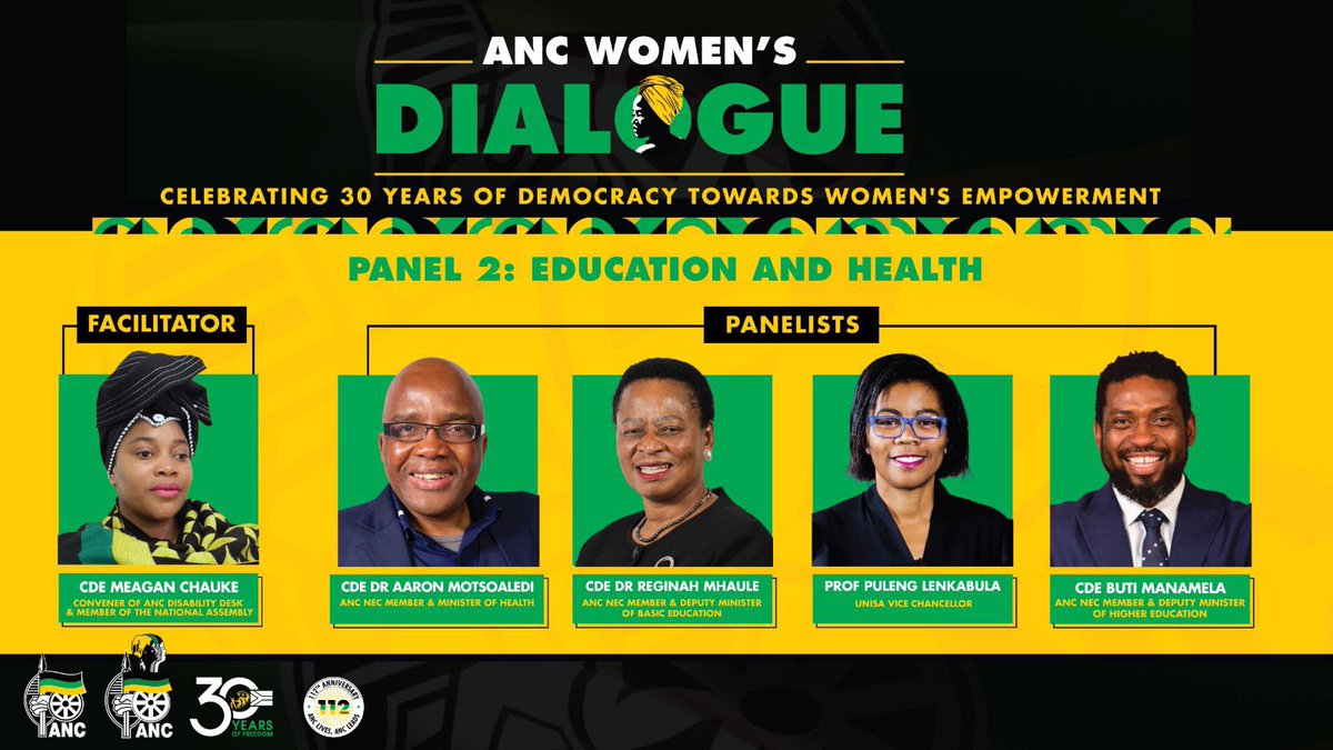 ReginahMhaule's tweet photo. Participating in the #ANCWomensDialogue Education and Health panel discussion with fellow Comrades and Panelists @MYANC @ButiManamela #WomensMonth https://t.co/WSrnldxDmX