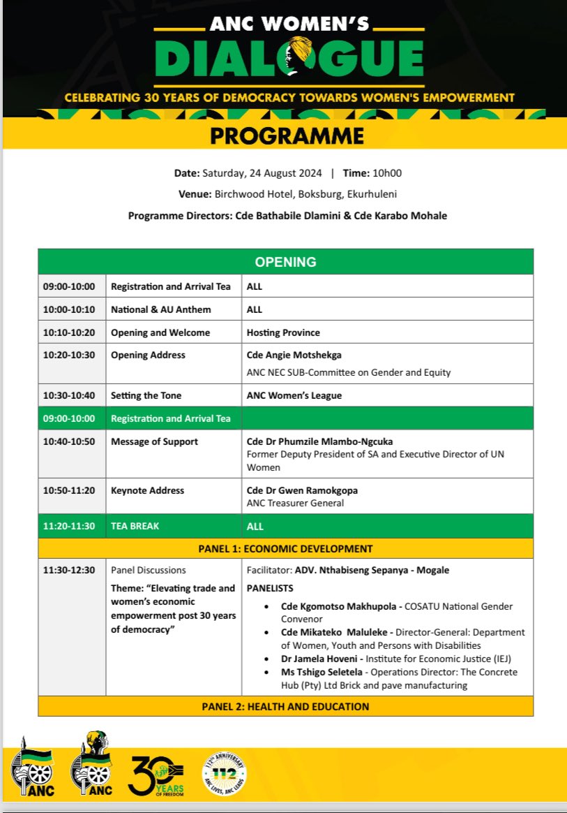 ReginahMhaule's tweet photo. Participating in the #ANCWomensDialogue Education and Health panel discussion with fellow Comrades and Panelists @MYANC @ButiManamela #WomensMonth https://t.co/WSrnldxDmX