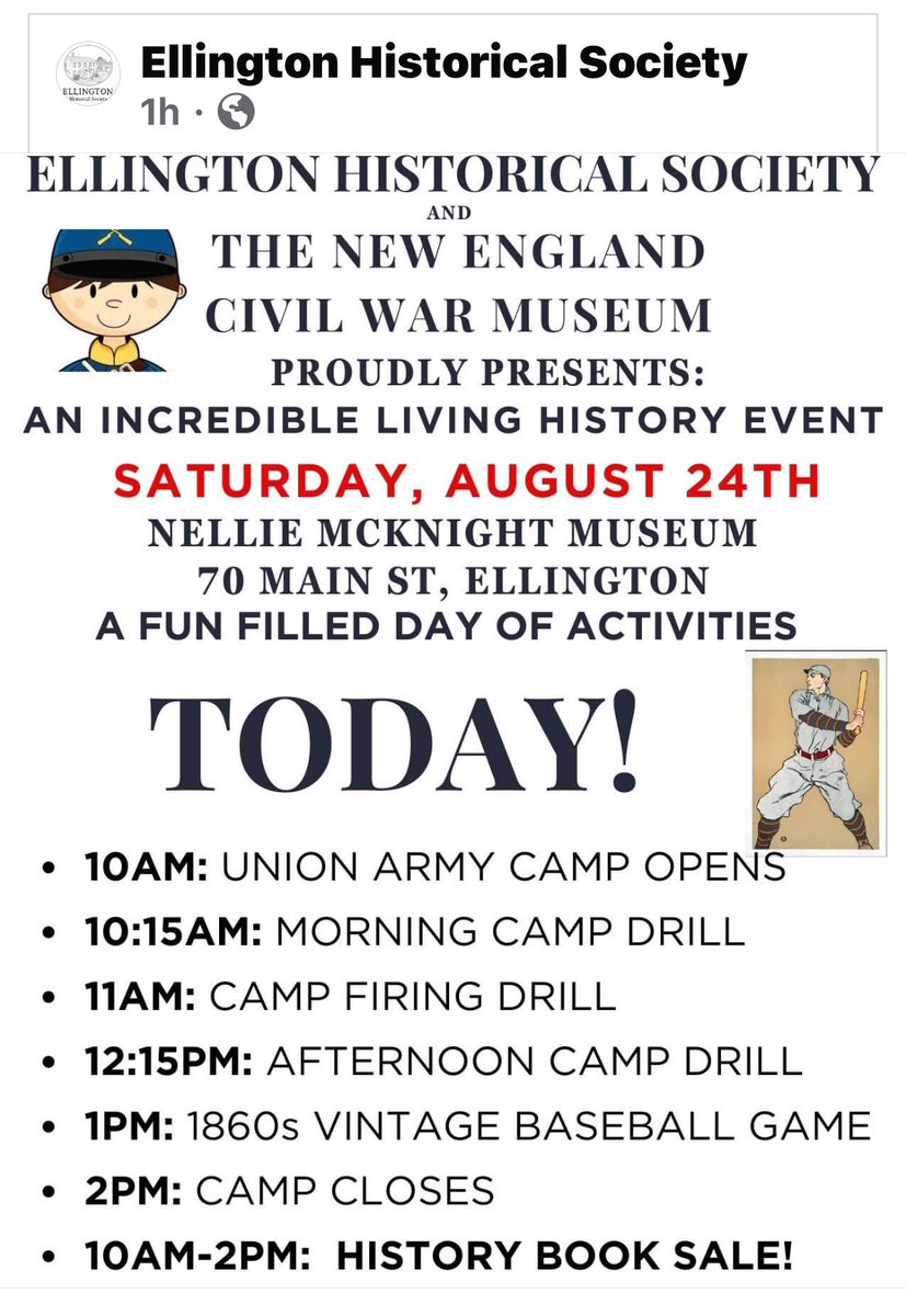 A fun Saturday morning (8/24) planned in Ellington.