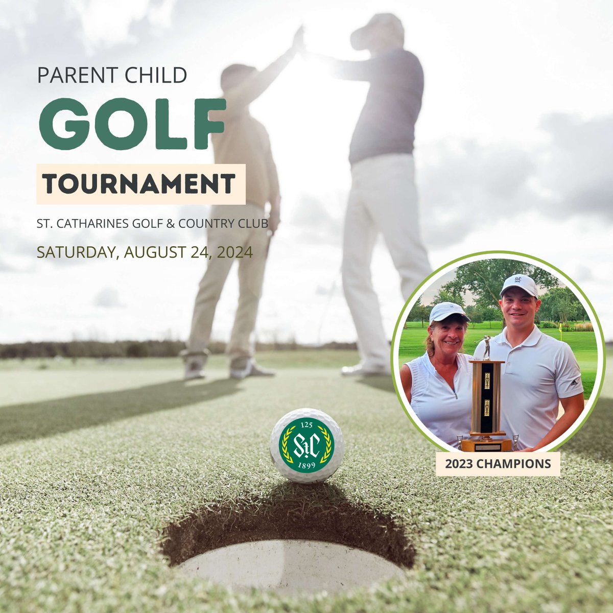 stcgcc's tweet photo. Good luck to all those participating in today's Parent-Child Golf Tournament.
Who will be the 2024 Champions?🏌️🏆

#clubevents #stcatharinesgolf #stcgcc #parentchildtournament #family https://t.co/dhOfR0Q79u