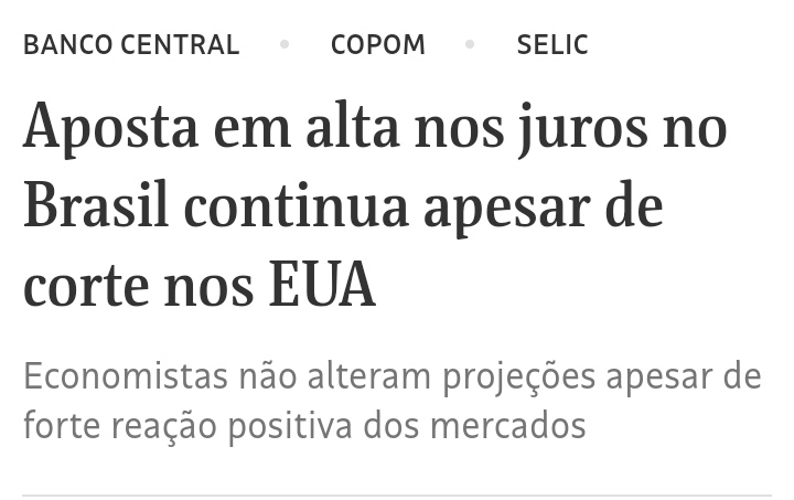 Canalhas. Os sanguessugas do tal mercado seguem pressionando pela subida dos juros. Qual a justificativa técnica? Não há. Temos o 3° maior spread do planeta, a 2° maior taxa de juros do mundo. Gastamos 4 vezes mais com juros do que com saúde e educação. E eles querem mais.