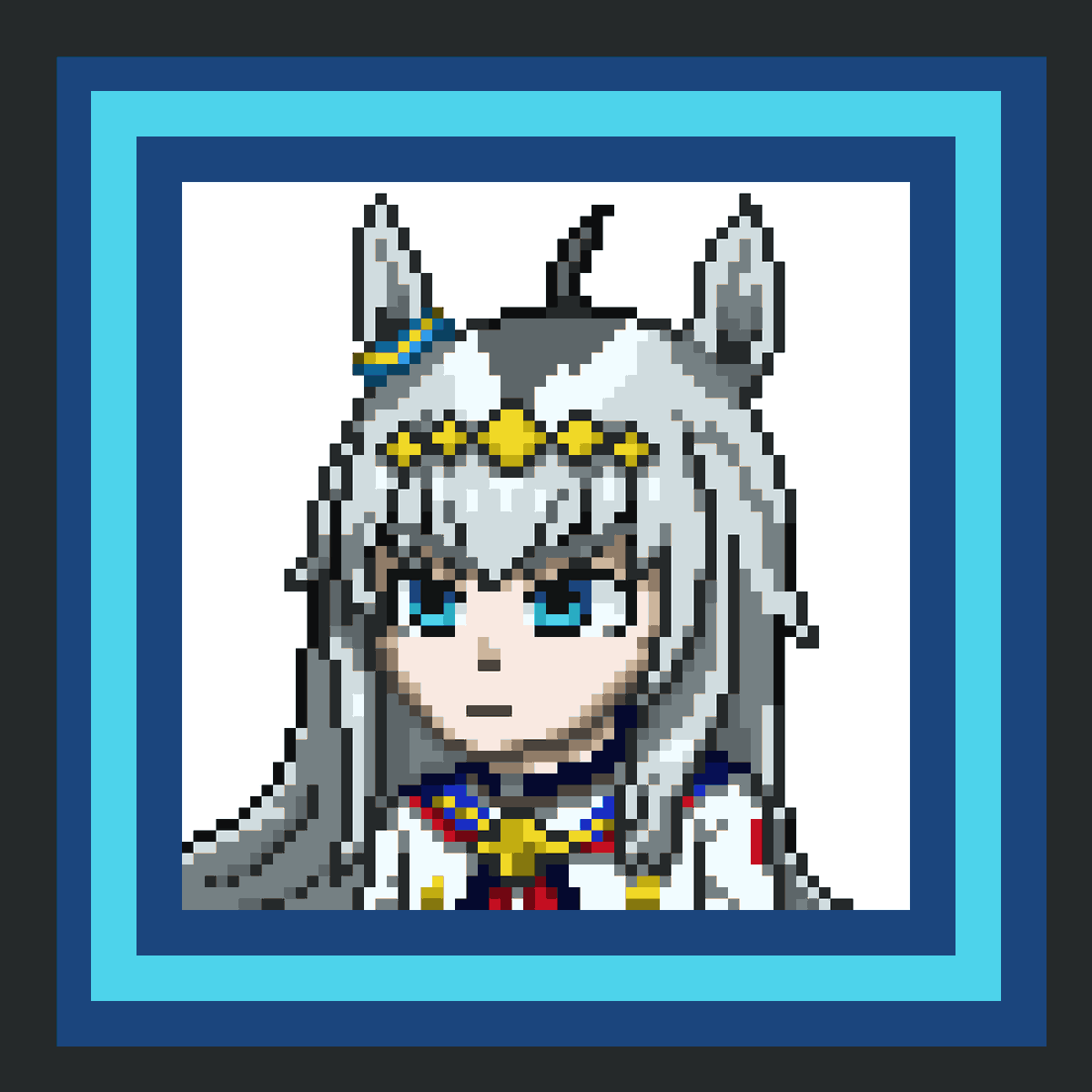 Pixel_donuts's tweet photo. 『ウマ娘 シンデレラグレイ』アニメ化記念、ということで…

オグリキャップ

#pixelart
#ドット絵
#ウマ娘シンデレラグレイ https://t.co/kRpyUAzrEc