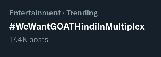 NIVFC_Team's tweet photo. Have a look  @archanakalpathi Mam &amp; @vp_offl 
Hindi fans want update 🙏🏻
#WeWantGOATHindiInMultiplex @actorvijay #TheGreatestOfAllTime https://t.co/DlVsRLa26F