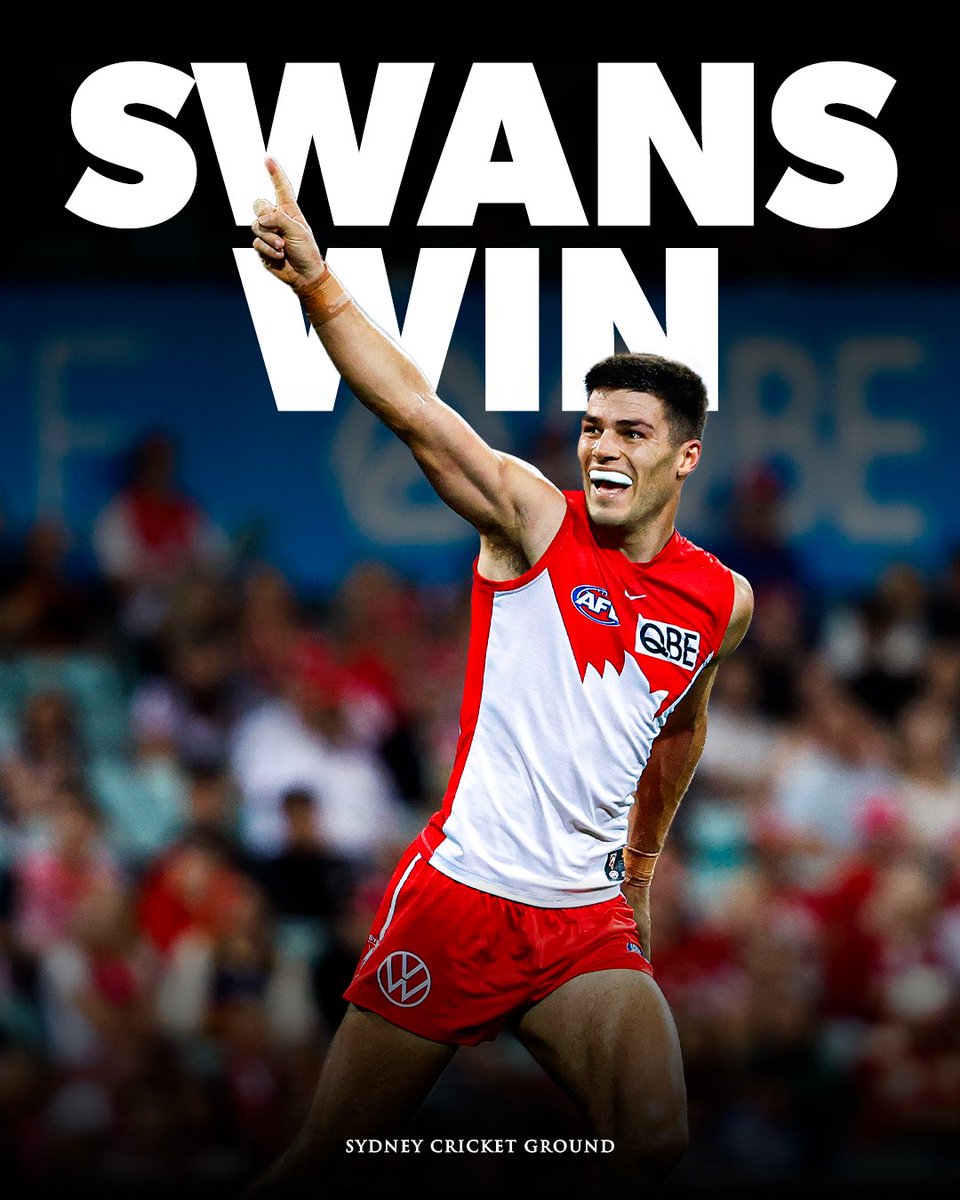 scg's tweet photo. Another win at home for the @sydneyswans ❤️🤍 https://t.co/A5A3ezjHuc