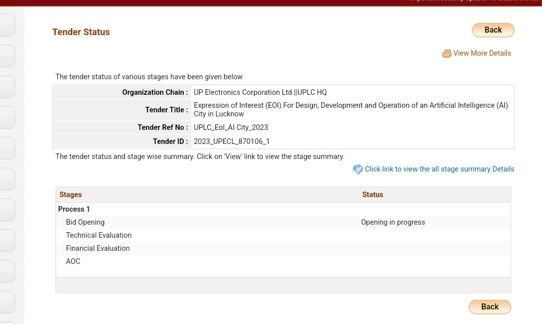 OftheLucknow's tweet image. It's really sad for the youth of UP that a crucial game changer AI city project proposed by @RajeshwarS73 has been pending in tender stage for more than 6 months.
Was it only a publicity stunt done by @myogiadityanath ?

@_InvestUP @UPSIDA @CMOfficeUP @RSForYouth @rajnathsingh