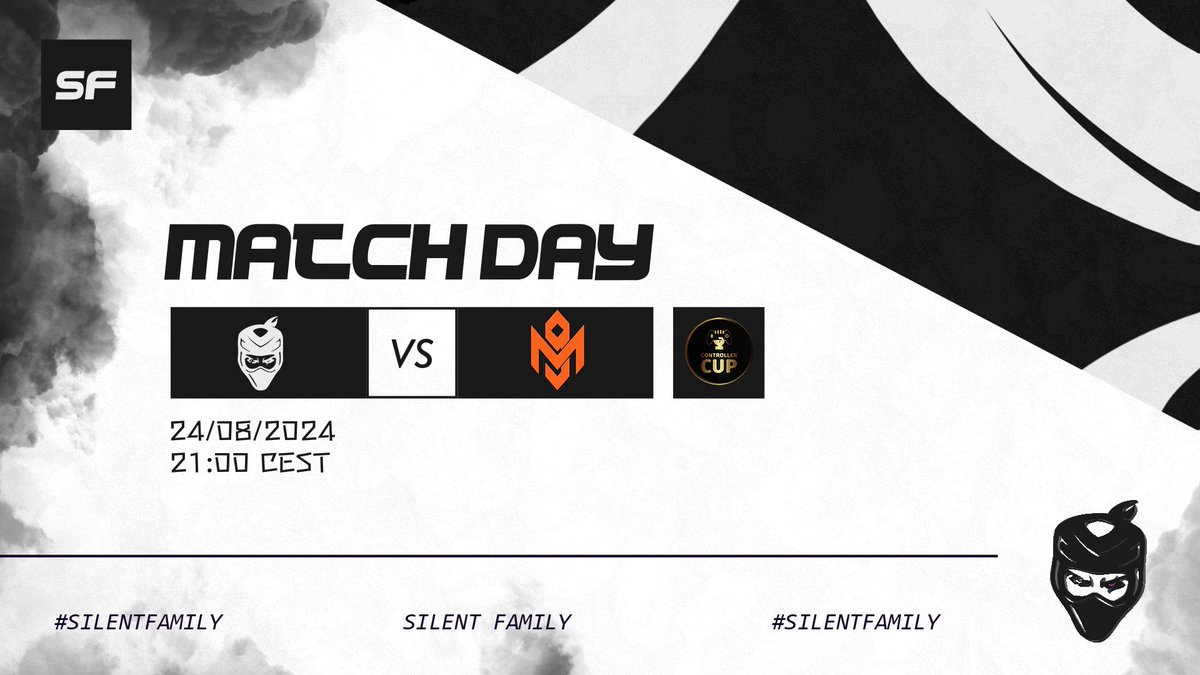 🥷 MATCHDAY 🥷

🏆 <a href="/ControllerCup/">Elite Controller League</a> Elite 
🆚 @OfficialMG_2023 Minions
⏳ 21:00 CEST

LineUp :

<a href="/oFergu_/">Maxime</a> 
<a href="/mvxiim10/">Carnalitoo 🇮🇹</a> 
<a href="/lePurrpe/">Purrpe</a> 
@YxshiGxng 
<a href="/elyyysex/">.</a> 

GLHF
#SilentFamily🥷