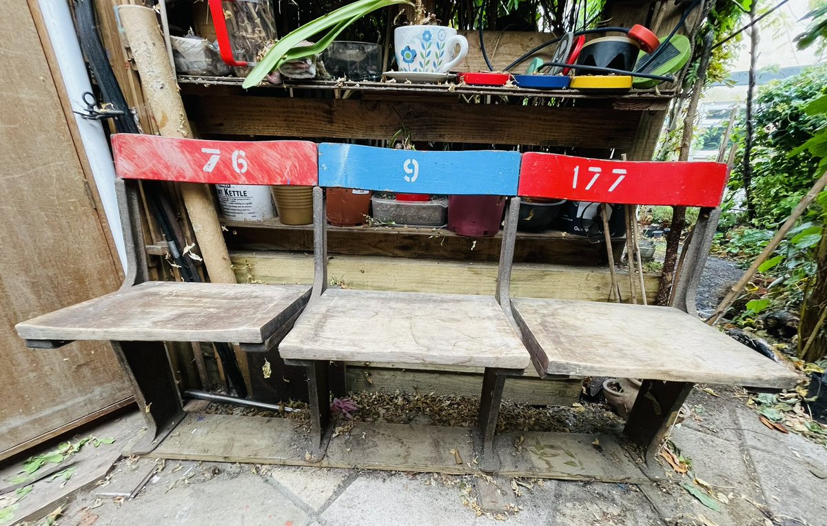 Happy 100th Birthday to these 
@cpfc Main Stand chairs!! ❤️🦅💙

#cpfc #selhurstpark #onehundred