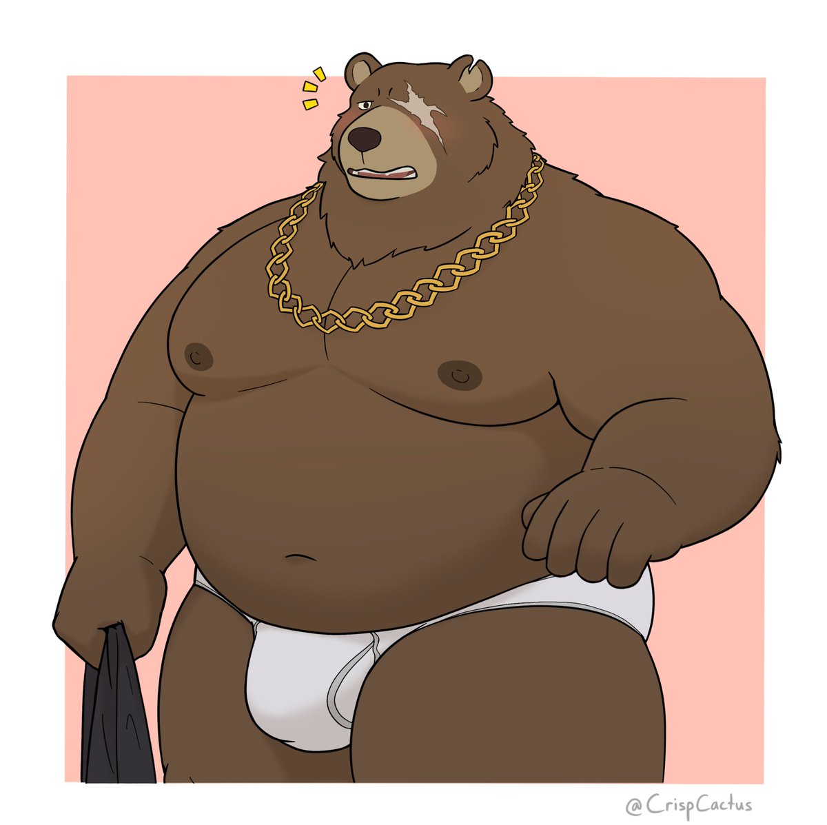 CrispCactus's tweet photo. “Mr Proxy! I-I didn’t see you there...”

I was hoping Ben’s C6 art had him shirtless like a few of the other characters but hoyo was too scared. I got him to C6 anyway since he’s cute and drew him to celebrate 🐻 https://t.co/bNaSKLbB9K
