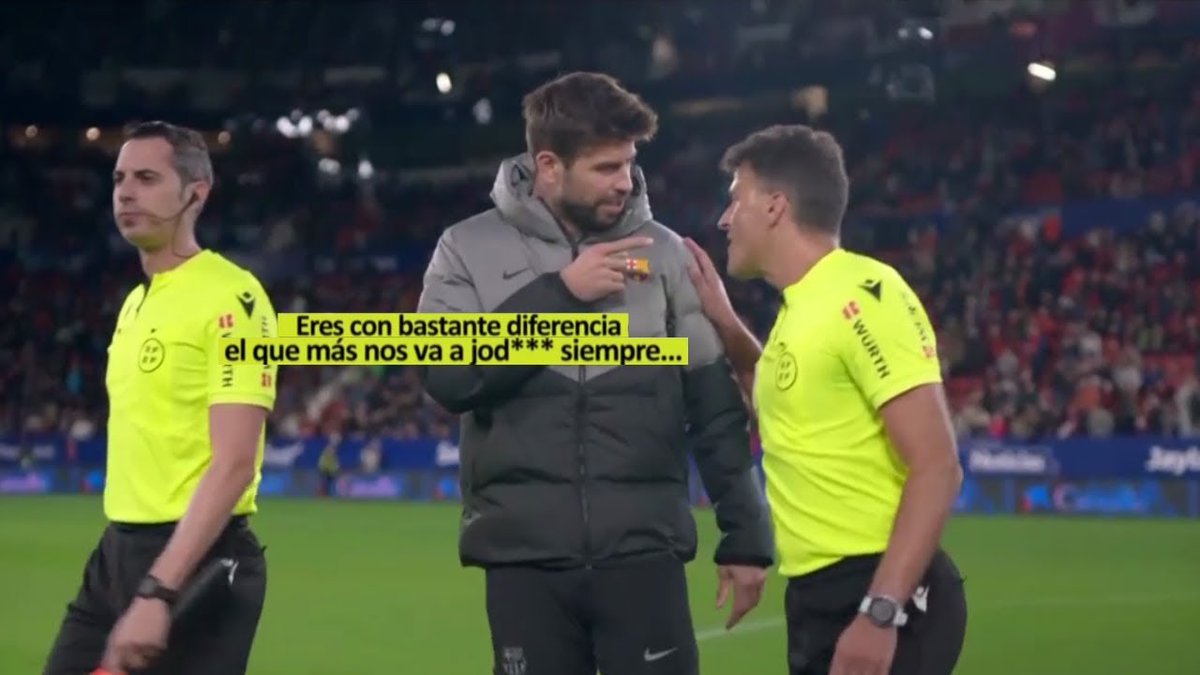 RT si crees que Gerard Piqué tiene razón con Gil Manzano