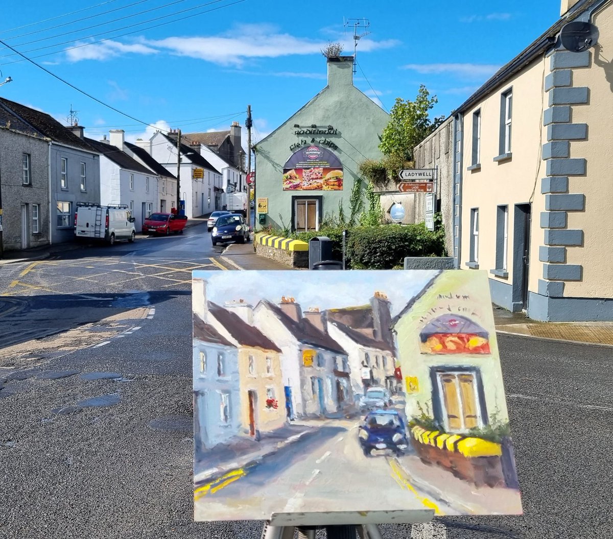TheTwinTrees's tweet photo. What a beautiful piece of art created at today's En Plein Air 😍👏👏

#TwinTreesFestival #Ballinakill #Art #EnPleinAir #Ballinakill https://t.co/5Nga6A5vLt