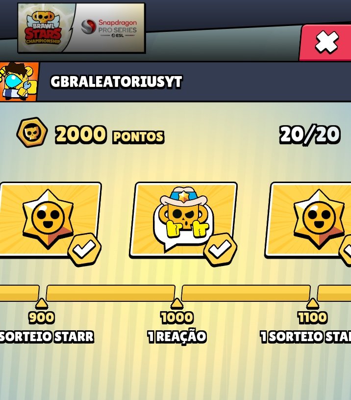 AleatoriusYT's tweet photo. Supercell, what kind of bug is this, I only received 4 rewards from watching the championship (4 stardrops - one being legendary), also where is my pin 😭😭😭 https://t.co/vCQmv1KIyP