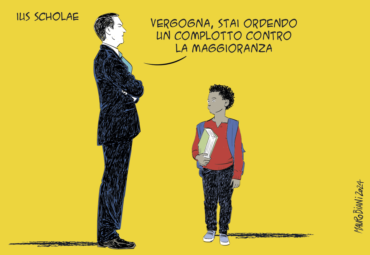 #persone #ragazze #ragazzi #IusScholae #IusSoli #governo
La realtà è un complotto contro il governo.
Oggi su <a href="/repubblica/">Repubblica</a>