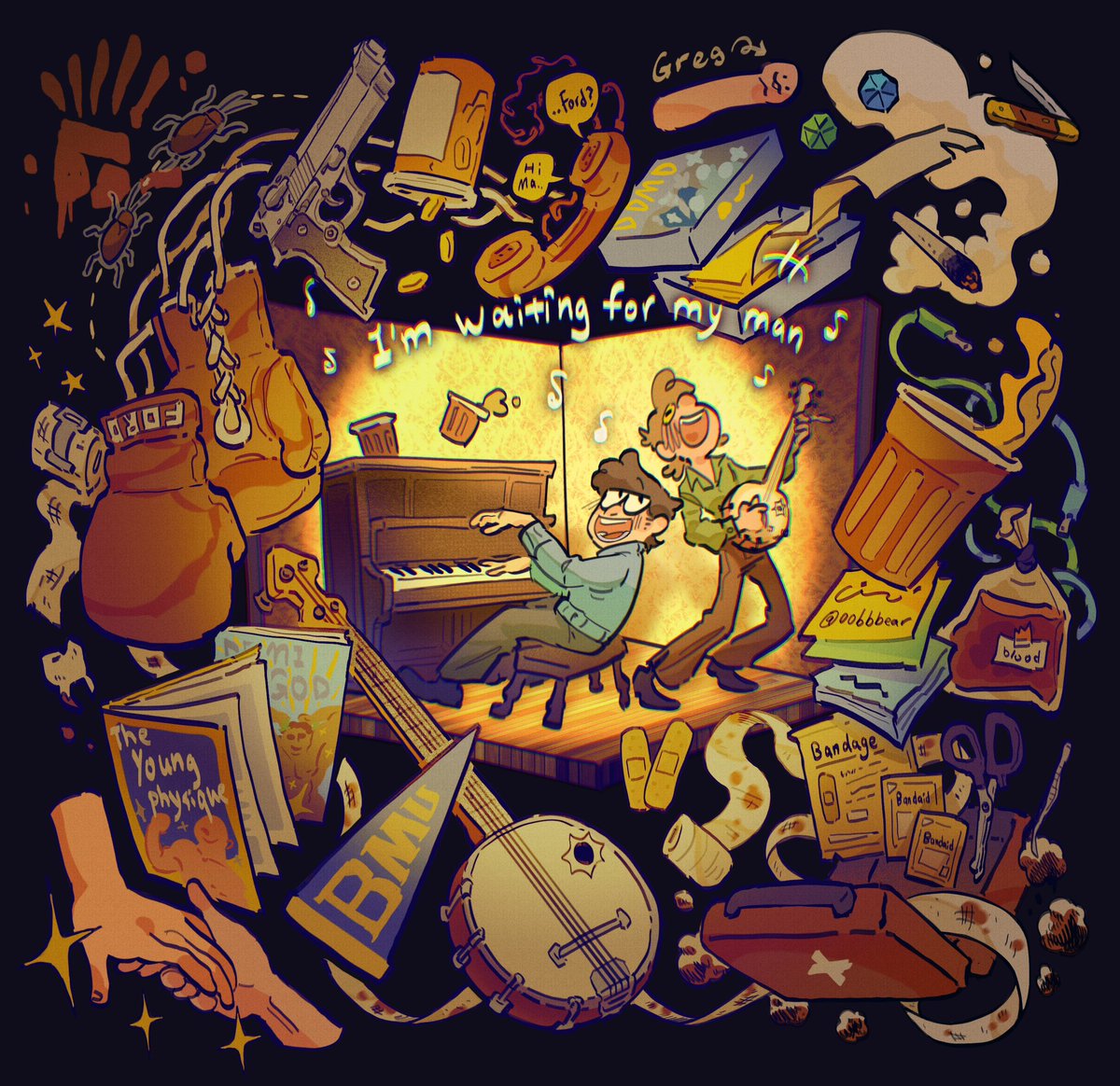 oobbbear's tweet photo. 🎶I’m waiting for my man🎶
#fiddauthor #GravityFalls https://t.co/lKGhTN7KHk
