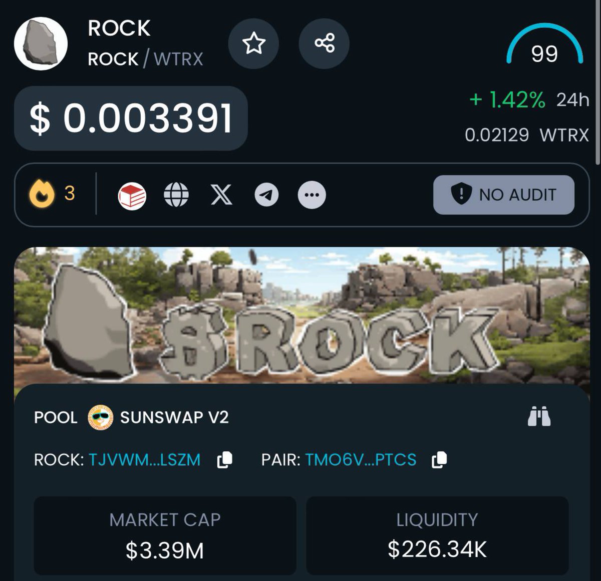 The meme: just a $ROCK