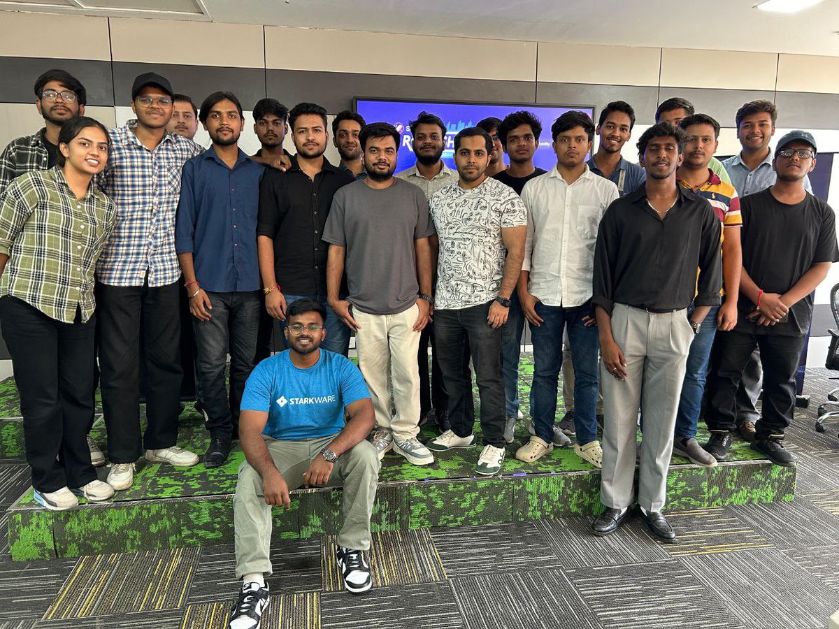 StarknetIN's tweet photo. Day 1 of the Starknet Roadshow in Chandigarh was a blast! 

Excited for Day 2, featuring two panel sessions and a hands-on Cairo workshop. https://t.co/8iEIR8r9d3