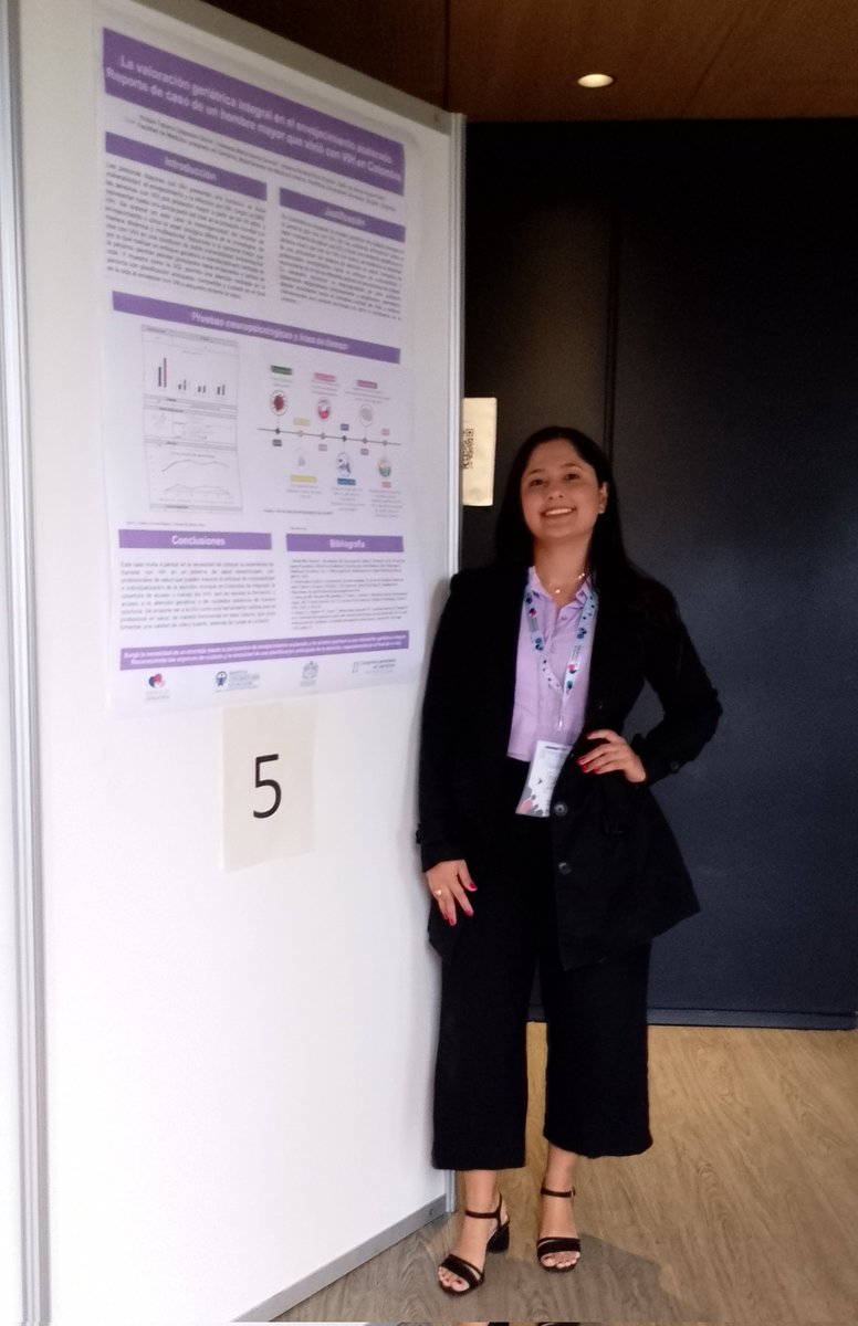 JessicaXimenaR3's tweet photo. Nuestro póster en el II congreso Javeriano de Geriatría....La valoración geriátrica integral en el envejecimiento acelerado. Reporte de caso de un hombre mayor que vivió con VIH en Colombia. https://t.co/ywDKKJ9WSa