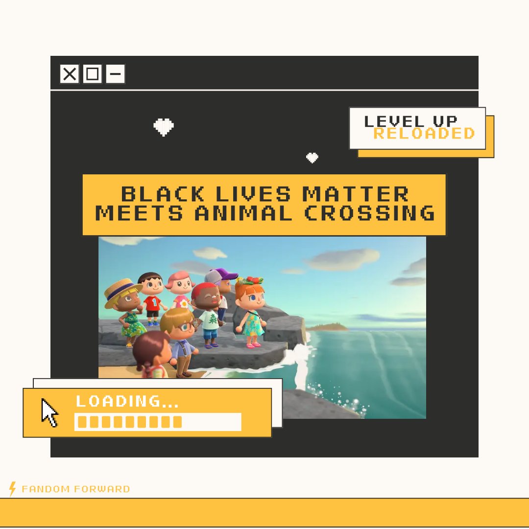 FandomForward's tweet photo. Let's explore how real-life fan actions equip the 7 campaign strategies and 5 pillars of fan activism. First up, Black Lives Matter Meets Animal Crossing.   To learn more, follow our campaign updates at https://t.co/Csc1k6KoLE  #SaveOurProgress #FandomForward #GOTV #JoinOurQuest https://t.co/cZSbL5AaMn