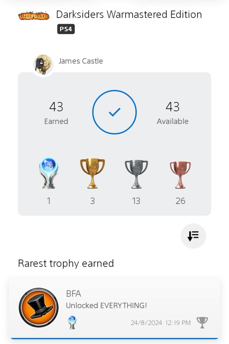 Castle_Creates's tweet photo. #darksiders #platinum that's darksiders warmastered and darksiders 3 done! Next up deathinitive ready for the new game! EXCITING! https://t.co/FvN4LH2uub