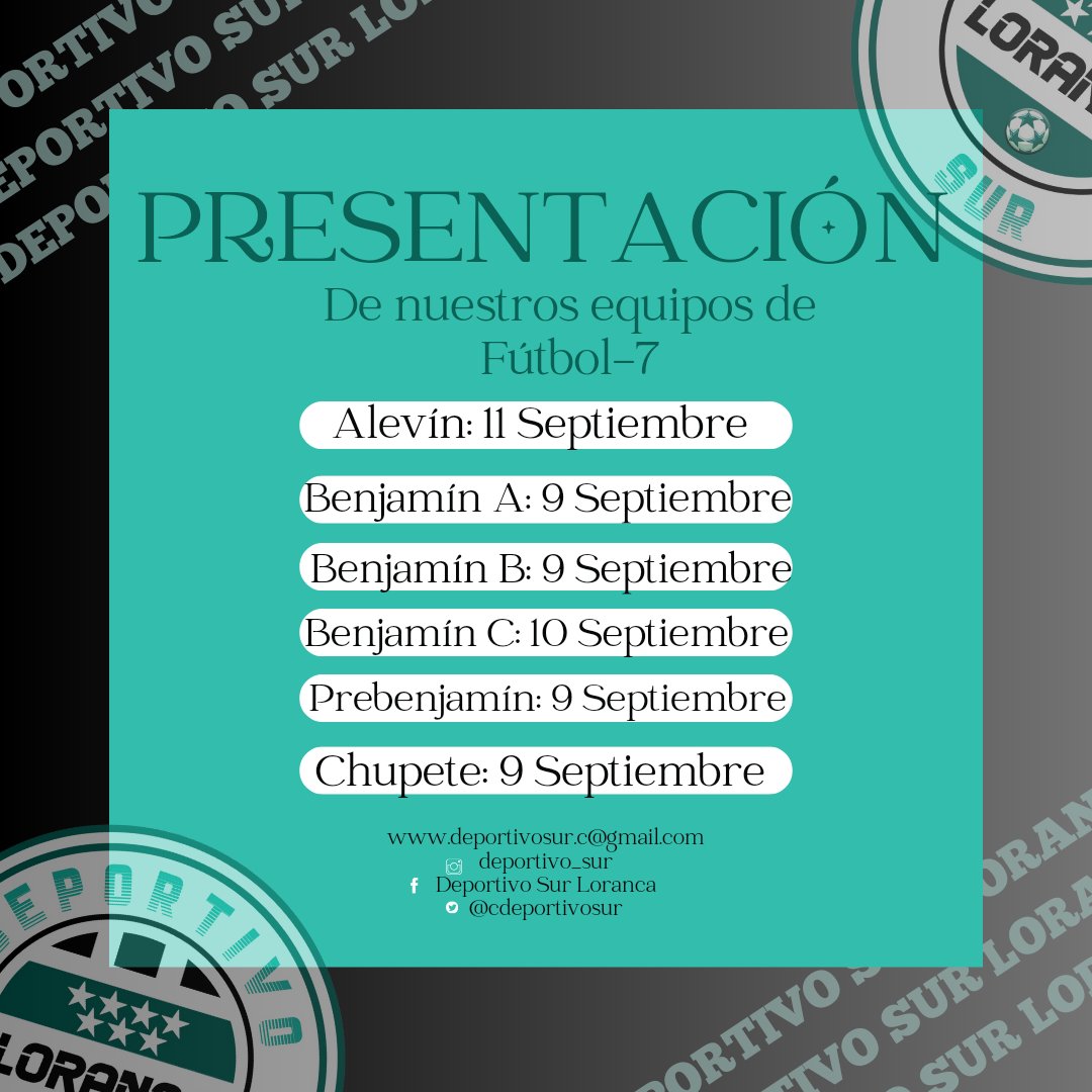 📣 Ya queda menos para empezar la temporada 24/25.

El aficionado ya está en marcha, y estos son los días que empiezan todos nuestros equipos pertenecientes a Fútbol 11 y Fútbol 7

VAMOS DEPOR!!! 💚🤍