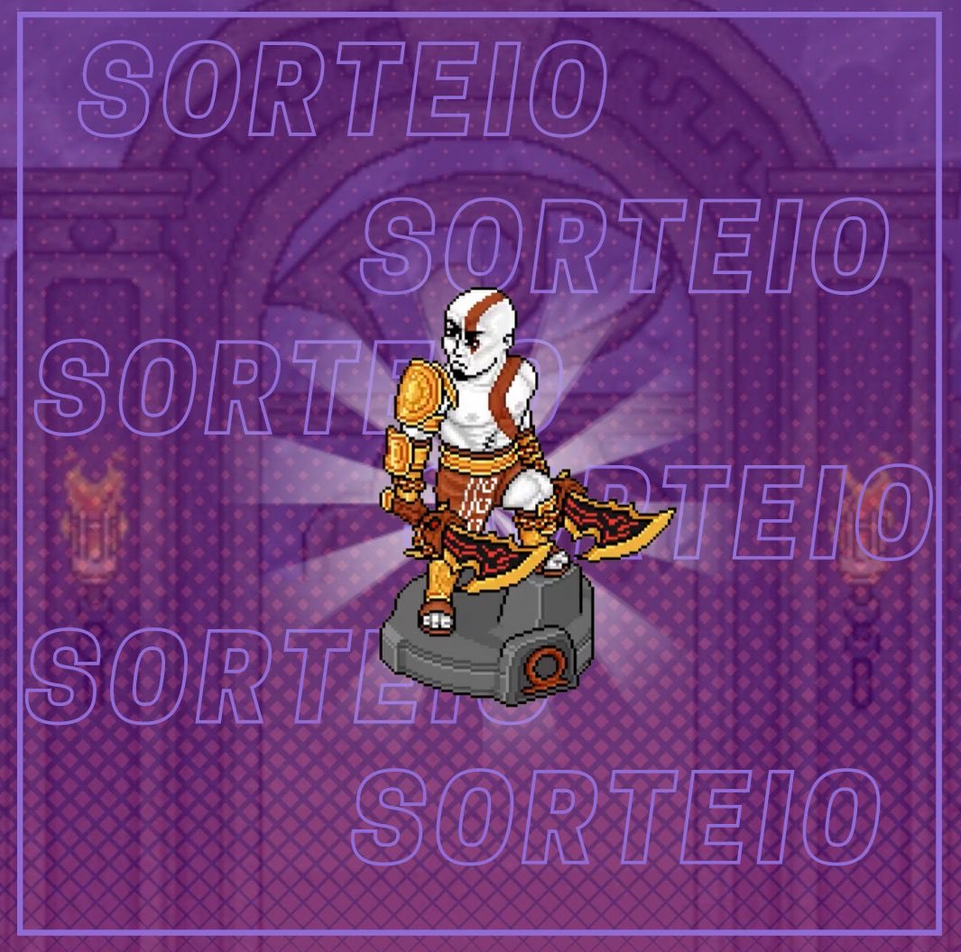SORTEIO GOD OF WAR 🎉

⚔️ PRÊMIO: 20 Estátua do Kratos (um pra cada)

🔥REQUISITOS:

🏹 Seguir: <a href="/Habbonce/">Habbonce</a> e <a href="/mktHabbonce/">Marketing Habbonce</a>
🗡️ Like + Retweet
🪓 Marcar 2 amigos

 🏛️ 20 Wins! 

🗓️RESULTADO: 25/08