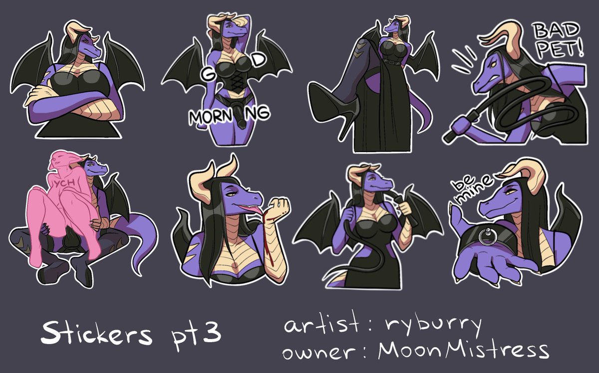 ryburrry's tweet photo. Stickers for telegram pt3!
The character belongs MoonMistress https://t.co/jDh5ObDgho

#stickers #furrystickers https://t.co/QBhAkPkkpW