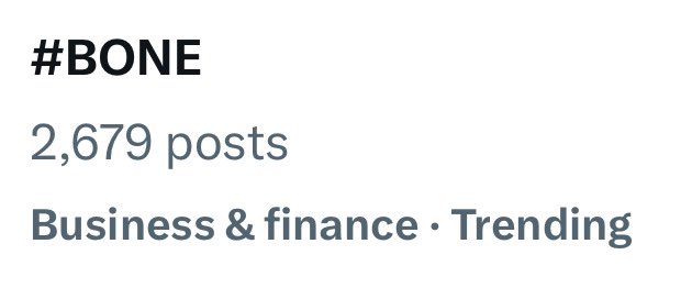 #Bone is trending in X can you hear that <a href="/binance/">Binance</a> ? Let’s go #ShibArmy !!!