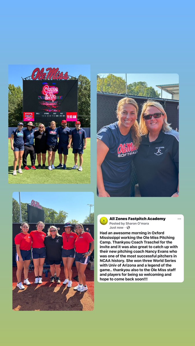 AllZonesFastpitch (@coachoallzones) on Twitter photo Great morning working the Ole Miss pitching camp. Thanks <a href="/Jamie_Trachsel/">Jamie Trachsel</a> and staff for having me!!! Great morning working the Ole Miss pitching camp. Thanks <a href="/Jamie_Trachsel/">Jamie Trachsel</a> and staff for having me!!!