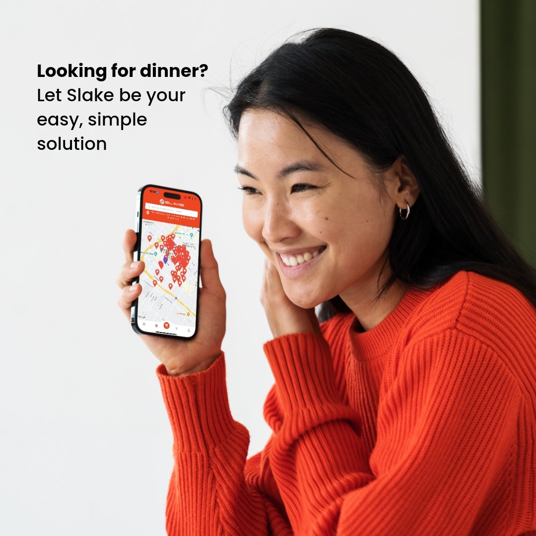 Make it an easy night and order from Slake! Save up to 20% compared to other food delivery apps.