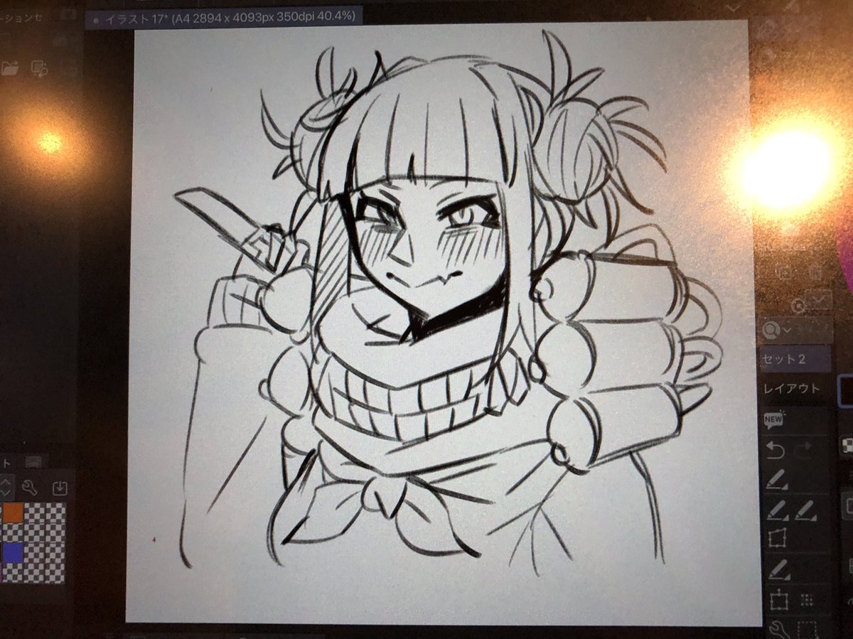 友達のiPadでリハビリがてら落書きさせてもらいましたネ 