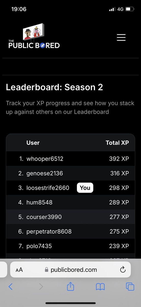 Hi #NFTfamily👋
Happy weekend👍

We secured 3th place, can we get to 1st place?

If one of you joins with the referral link below, we can get 2nd place🙏💀🖤‼️