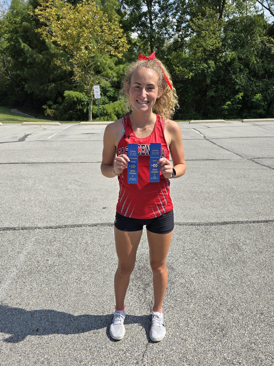 ecxcountry's tweet photo. Girls finish first as a team! 5 of the top 10 with Callie Bentley finishing 1st overall.

1st Callie Bentley
3rd Jena Weiler
4th Addie Brewer
6th Emily Klem
10th Alyssa Donawerth 

Great job girls! https://t.co/h0vjRkR3wP