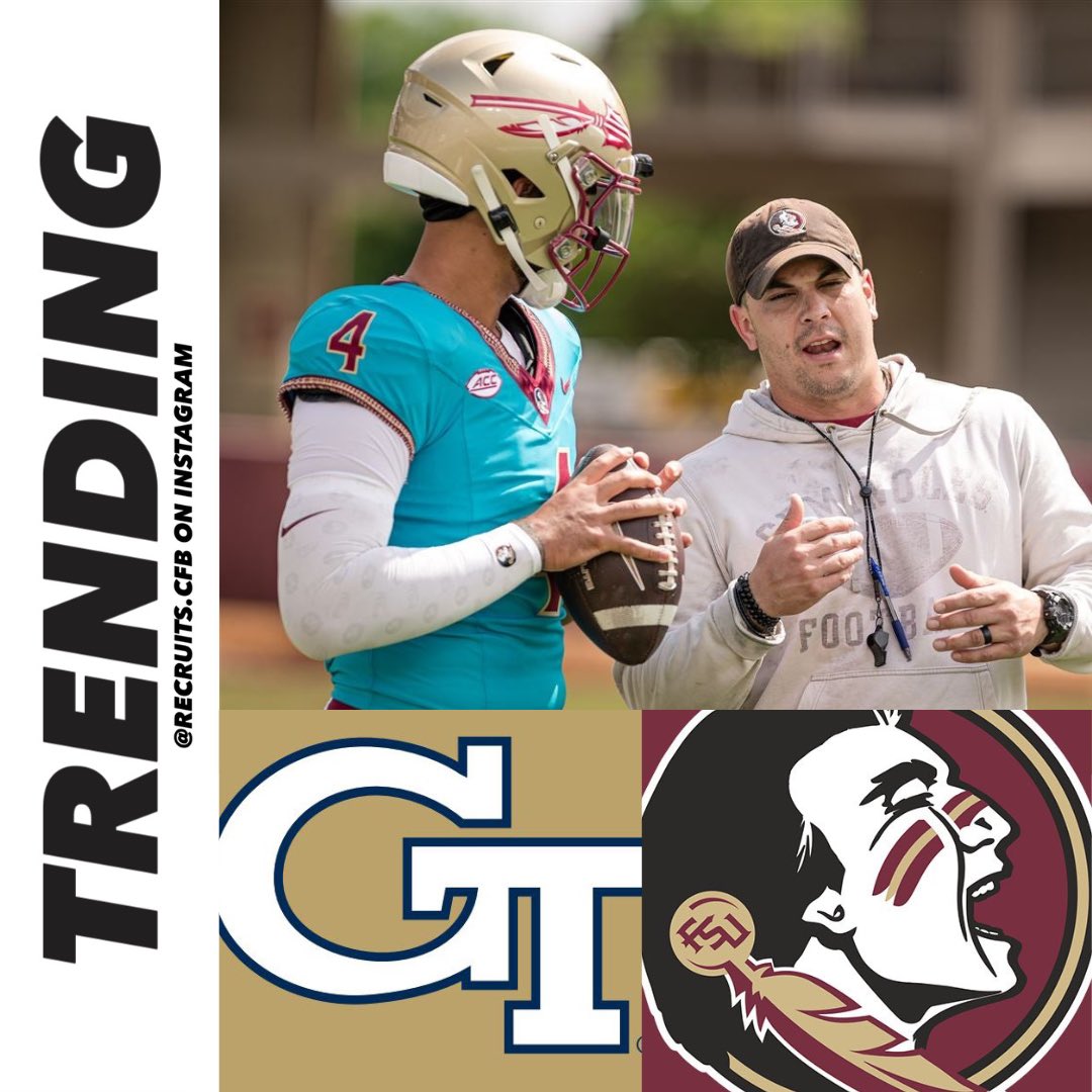 TRENDING: #FSU QB DJ Uiagalelei’s stats at the half against Georgia Tech:

• 12-14
• -0.1 air yards per passing attempt 

Bro is a screen merchant 😭

He was the former #1 player and QB in the 2020 recruiting class.