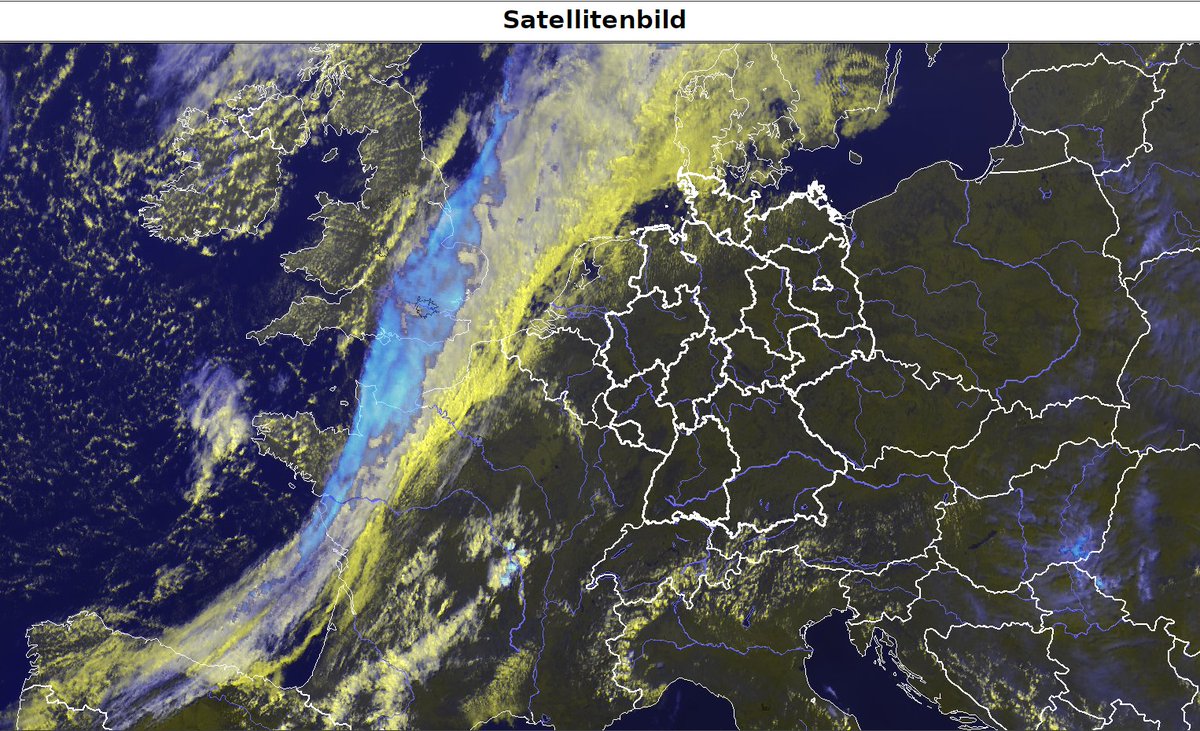 DWD_presse's tweet photo. Heute ist es nicht schwierig die Kaltfront von Tief #Veruca zu finden. Ob im Satellitenbild, im Radarbild oder bei der aktuellen Temperatur - kein Problem. Bilder jeweils von 15 Uhr MESZ. /V https://t.co/hmBTFRHUbv