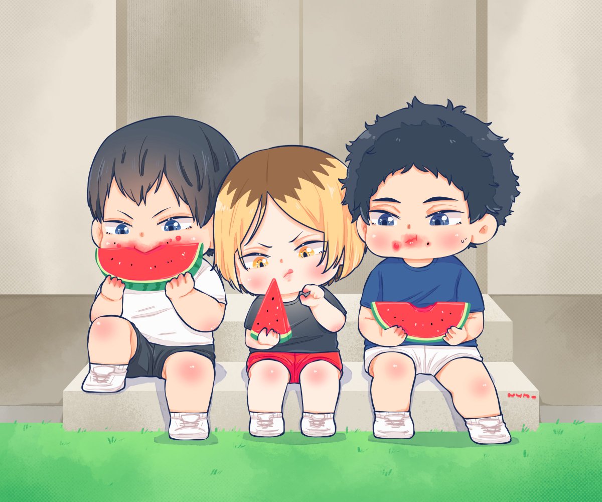 jesuismnti's tweet photo. afternoon break🍉

#haikyuu https://t.co/9tBPr1tSFB