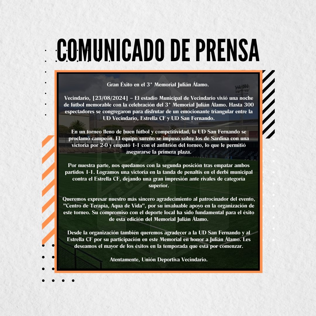 ⚪ 𝐌𝐄𝐌𝐎𝐑𝐈𝐀𝐋 𝐉𝐔𝐋𝐈Á𝐍 Á𝐋𝐀𝐌𝐎.  

➡️ Comunicado de Prensa. 

#𝑨𝒑𝒖𝒆𝒔𝒕𝒂𝑻𝒐𝒅𝒐𝑨𝒍𝑩𝒍𝒂𝒏𝒒𝒖𝒊𝒏𝒆𝒈𝒓𝒐🤍🖤
