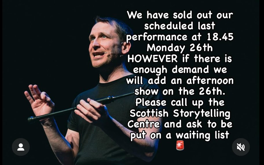 ⚡️Last chance to see “Thunderstruck” at this years Fringe.⚡️
<a href="/ScotStoryCentre/">Scottish Storytelling Centre</a> <a href="/edfringe/">Edinburgh Festival Fringe</a>