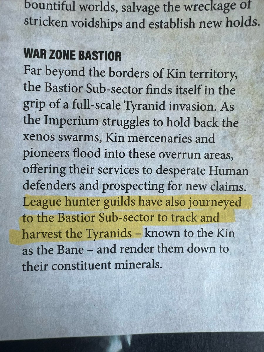 khaiell's tweet image. The new White Dwarf 503 confirms the Squat lore from the recent Kill Team expansion. Squats indeed had problems with Tyranids but now they hunt the Bane as game. I love how they incorporated old Squat rumours and turned the tables.