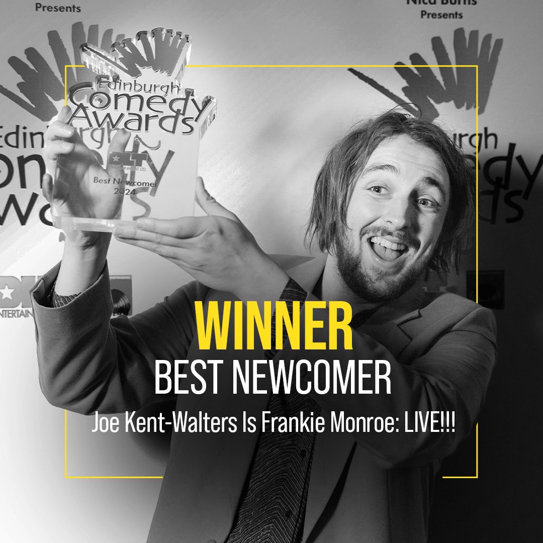 Avalon Comedy (@avaloncomedy) on Twitter photo We are thrilled to announce that Joe Kent-Walters has won BEST NEWCOMER at the Edinburgh Comedy Awards! 🎉 We are thrilled to announce that Joe Kent-Walters has won BEST NEWCOMER at the Edinburgh Comedy Awards! 🎉