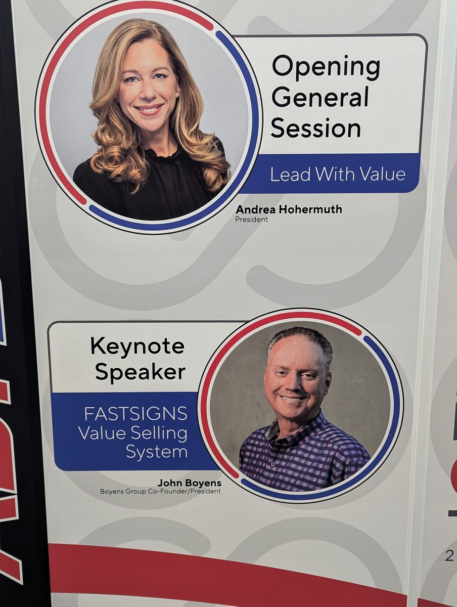 JohnBoyens's tweet image. Day two of FASTSIGNS&apos; Outside Sales Summit in Schaumburg Illinois...let&apos;s go!
#fastsigns2024
