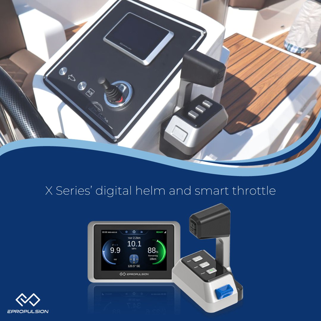 With instant digital feedback the X Series' helm and smart throttles are responsive and easy to operate...