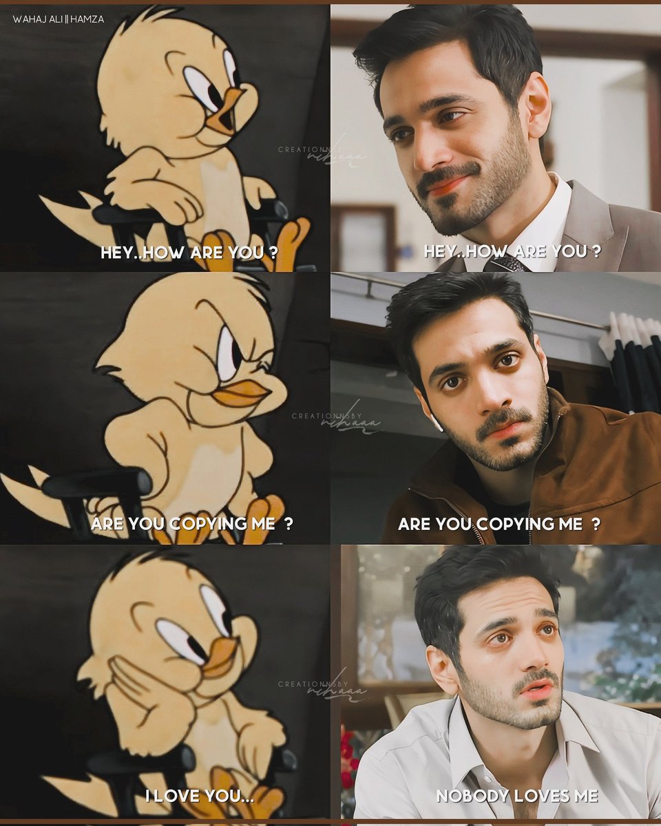 JustNihaaa's tweet photo. A random meme  but cute though ☺️... !!!!  Hamza , the very dukhi aatma , but Wahaj is the cutest though 🫠
.
Mai b achche memes bnane ki koshish karti hu ❤️ @RiverPhiNicks13 @Soulasad07 
.
#WahajAli #RandomMemes #WeekendSpotlight  
.
@99Ferdous @Mkhan_911 @Spread_love777 https://t.co/MKh1gI1bBj