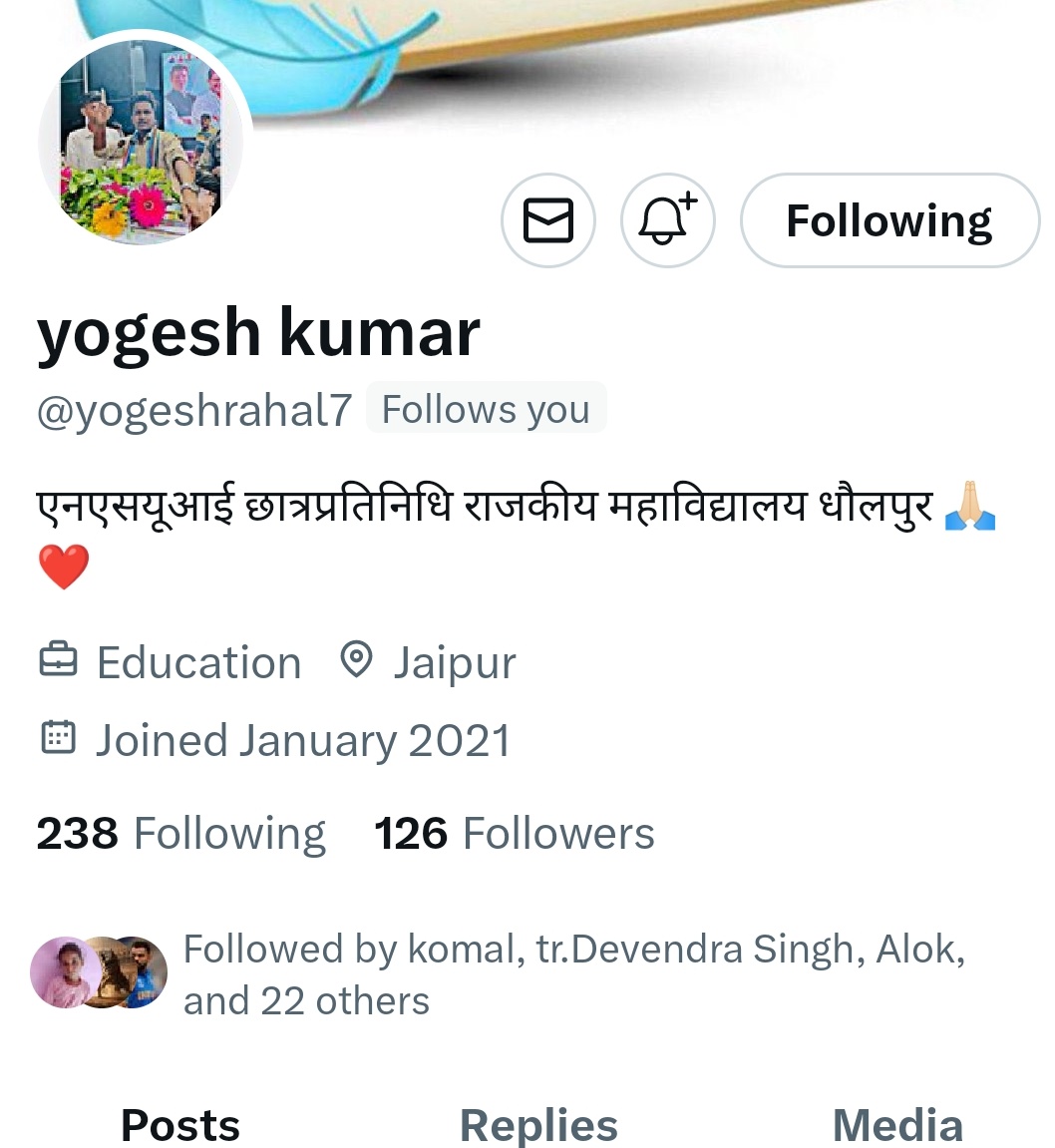 Bhoopendraswm1's tweet photo. तृतीय प्रमोशन लिस्ट दोस्तों जिगरी यार हमारे साथी @yogeshrahal7 को फ़ॉलो करे आपको 100% फ़ॉलोबैक मिलेगा......

फ़ॉलो - @yogeshrahal7

अगला नंबर आपका @yogeshrahal7  को फ़ॉलो करके पोस्ट को रिपोस्ट कर id कमेंट करे अगला कौन..   ?????? 
 Follow @Bhoopendraswm1 

@Raga_No1 
@RaGa4India https://t.co/uyLILv8nHK